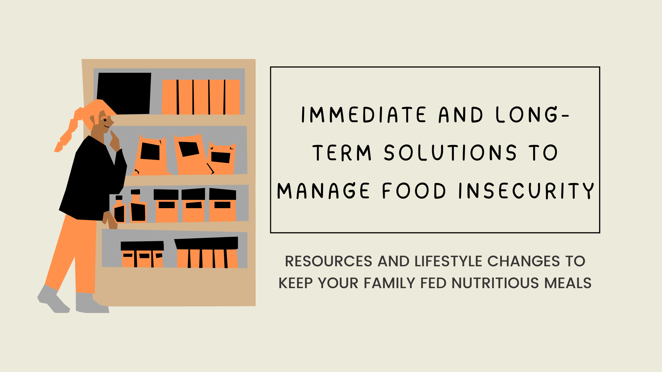 Need groceries? Solutions to manage food insecurity for single moms